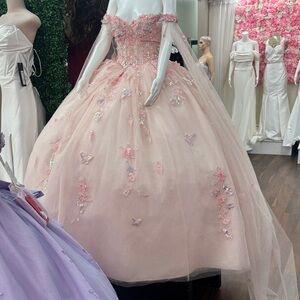 Dancing Queen Pink Floral Kids Formal Dress